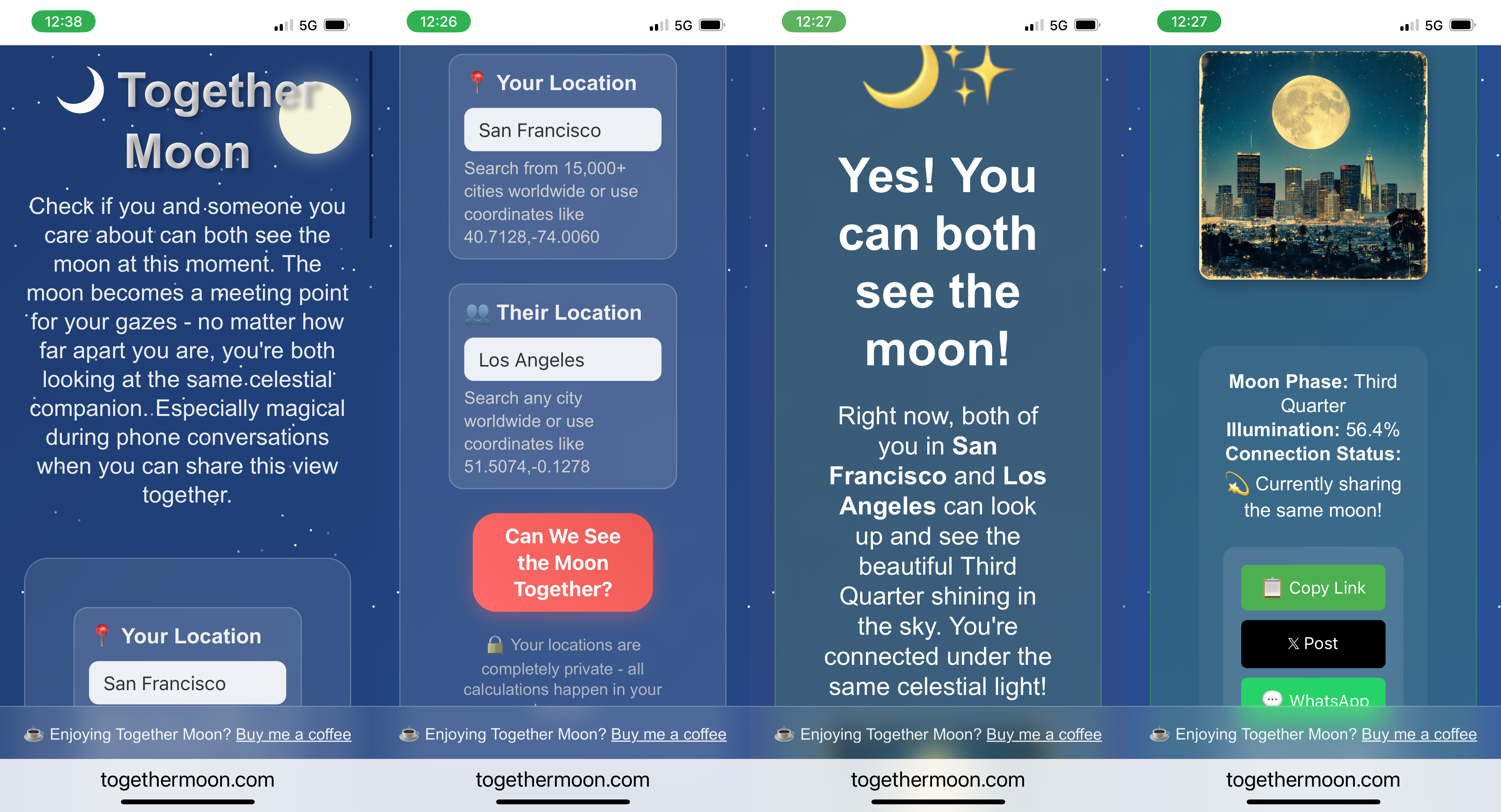 TogetherMoon User Interface